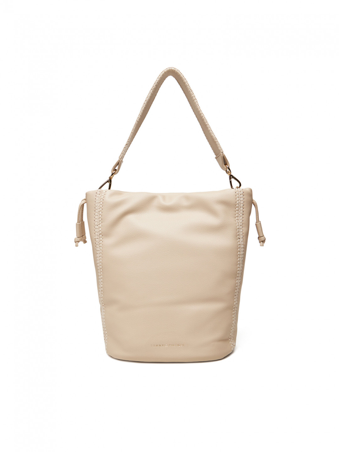 Tommy Hilfiger Kabelka Th Soft Summer Bucket AW0AW17540 Béžová
